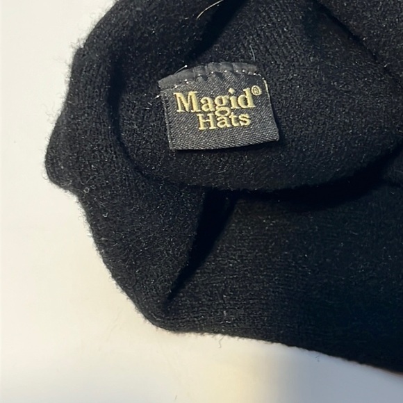 Magid Hats Womens Sequenced Black Bling Winter Wool Blend Beanie - Picture 6 of 8